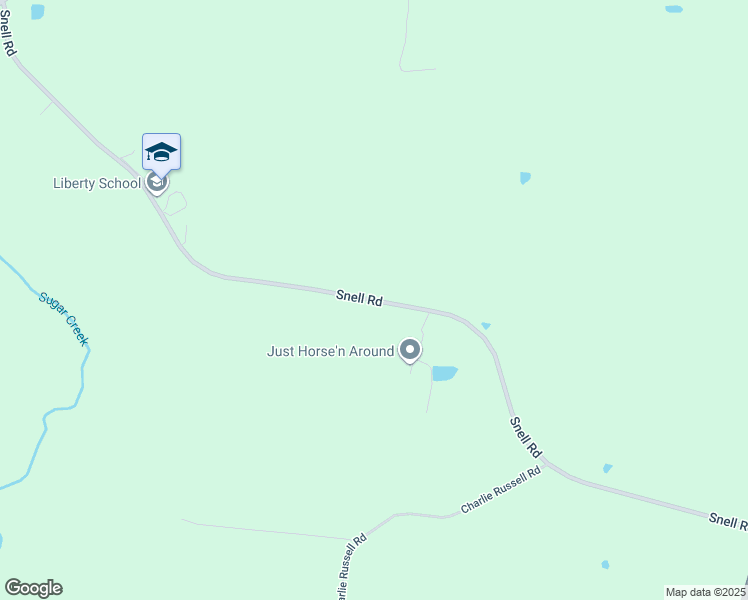 map of restaurants, bars, coffee shops, grocery stores, and more near Snell Road in Bedford County
