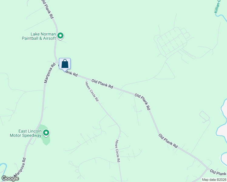 map of restaurants, bars, coffee shops, grocery stores, and more near 6676 Old Plank Road in Stanley