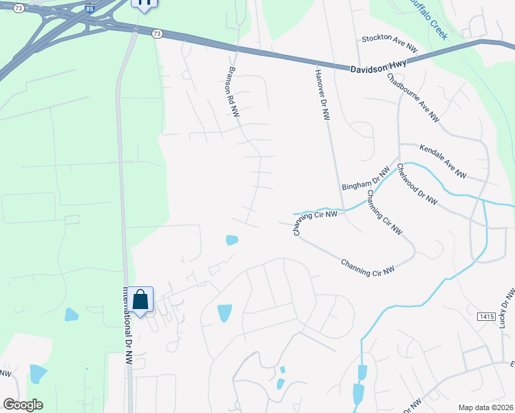 map of restaurants, bars, coffee shops, grocery stores, and more near 4133 Peyton Court Northwest in Concord