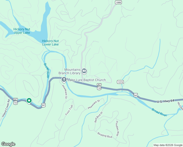 map of restaurants, bars, coffee shops, grocery stores, and more near 149 Pelican Lane in Lake Lure