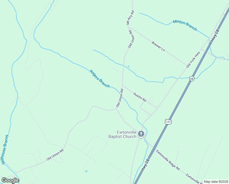 map of restaurants, bars, coffee shops, grocery stores, and more near 15 Mount Airy Road in Dunlap