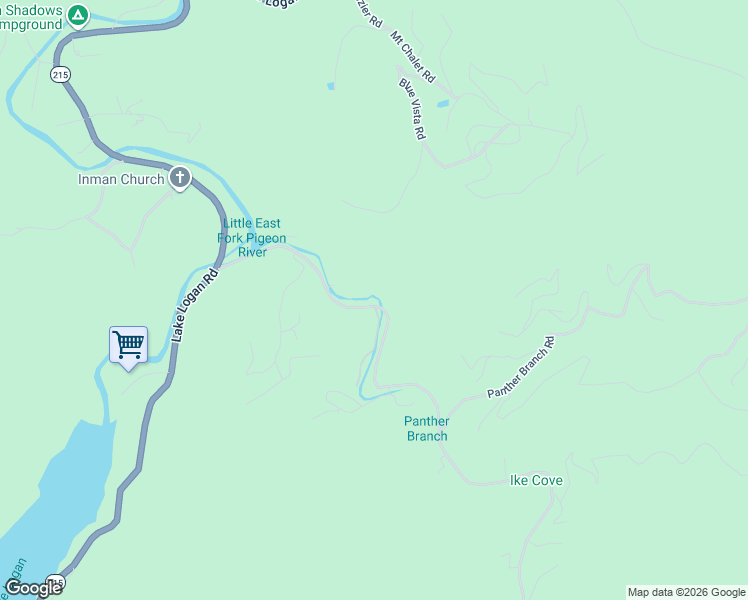 map of restaurants, bars, coffee shops, grocery stores, and more near 449 Little East Fork Road in Canton