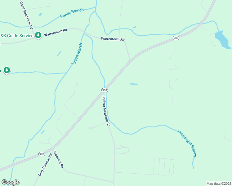 map of restaurants, bars, coffee shops, grocery stores, and more near 2581 North Carolina 903 in Snow Hill