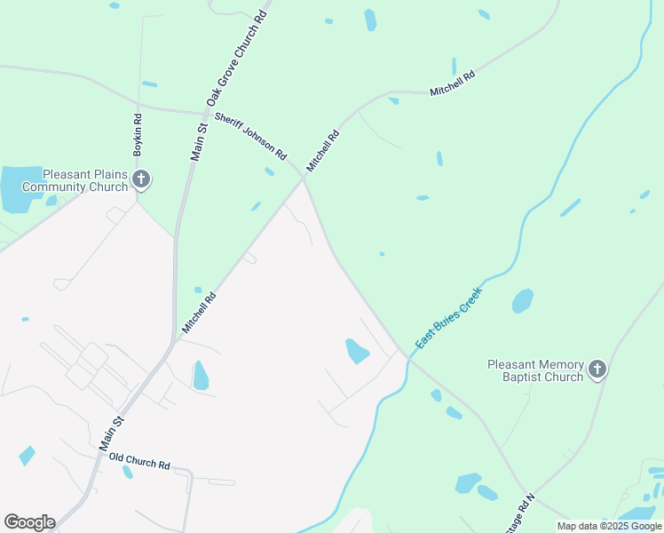 map of restaurants, bars, coffee shops, grocery stores, and more near 1093 Sheriff Johnson Road in Lillington