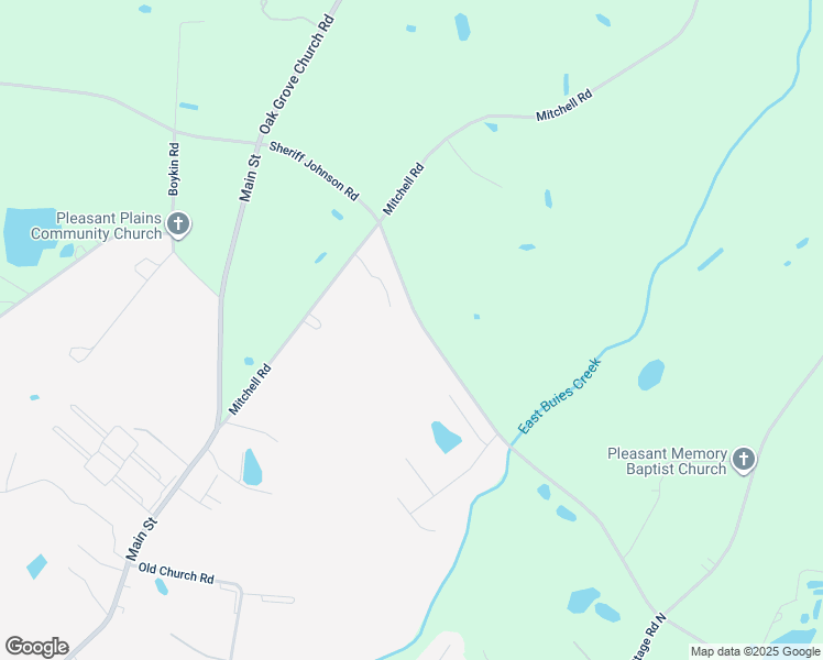 map of restaurants, bars, coffee shops, grocery stores, and more near 1093 Sheriff Johnson Road in Lillington