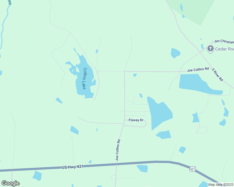map of restaurants, bars, coffee shops, grocery stores, and more near Joe Collins Road in Harnett County