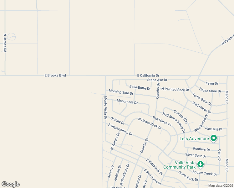 map of restaurants, bars, coffee shops, grocery stores, and more near 7061 Monument Drive in Kingman