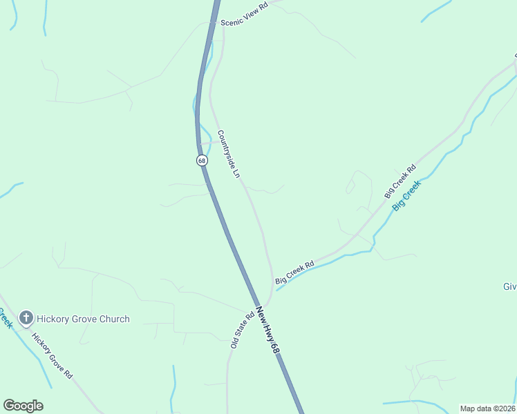 map of restaurants, bars, coffee shops, grocery stores, and more near 372 Countryside Lane in Madisonville