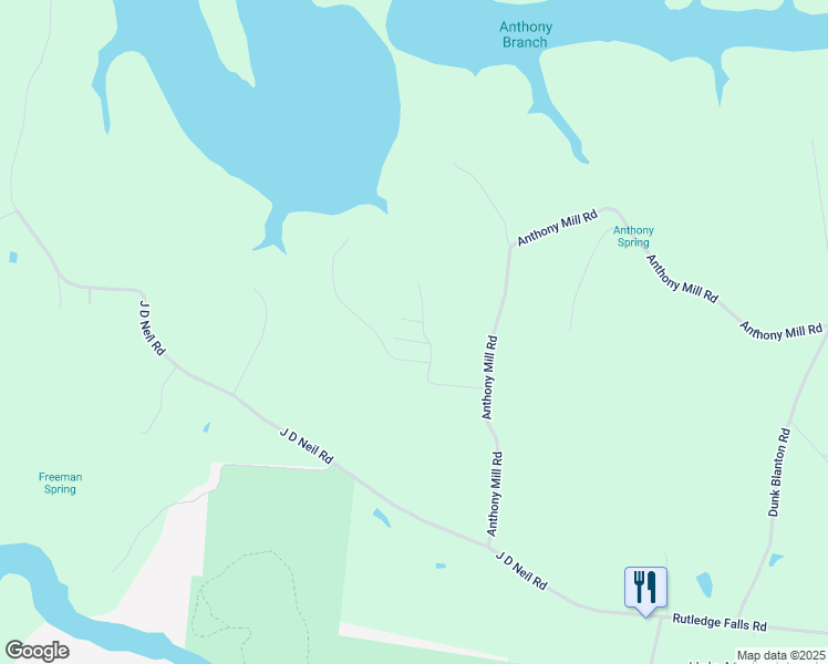 map of restaurants, bars, coffee shops, grocery stores, and more near 241 Partin Road in Tullahoma