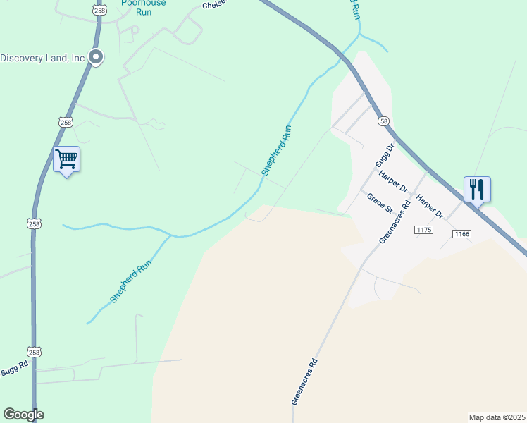 map of restaurants, bars, coffee shops, grocery stores, and more near 538 Dogwood Lane in Snow Hill