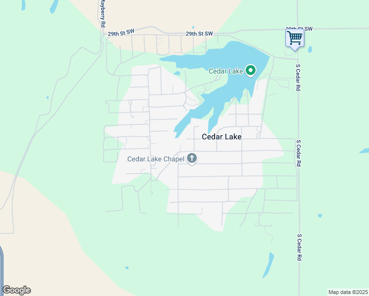 map of restaurants, bars, coffee shops, grocery stores, and more near 21730 East 7th Street in Hinton