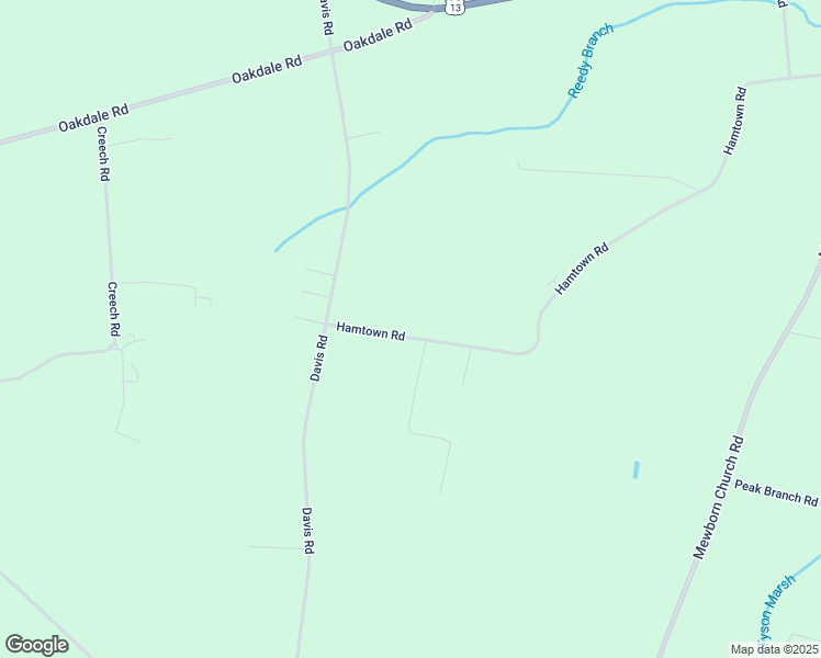map of restaurants, bars, coffee shops, grocery stores, and more near Hamtown Road in Greene County