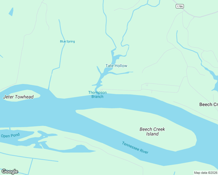 map of restaurants, bars, coffee shops, grocery stores, and more near Tn River Estates Road in Clifton