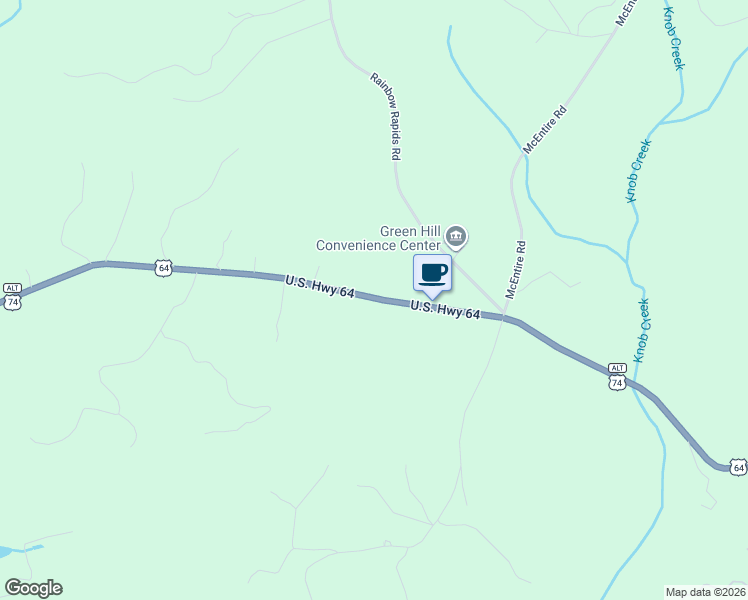 map of restaurants, bars, coffee shops, grocery stores, and more near 4350 U.S. 64 in Rutherfordton