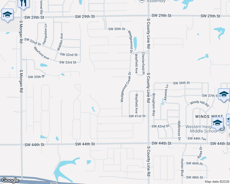map of restaurants, bars, coffee shops, grocery stores, and more near 3812 Wedgewood Creek Drive in Oklahoma City