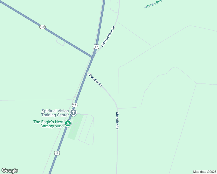 map of restaurants, bars, coffee shops, grocery stores, and more near 203 Chandler Road in Vanceboro