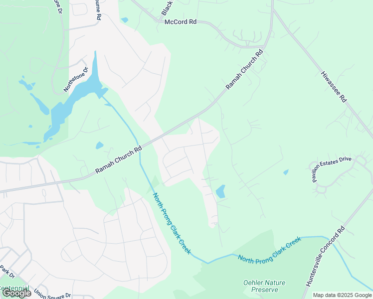 map of restaurants, bars, coffee shops, grocery stores, and more near 12908 Hindcross Drive in Huntersville