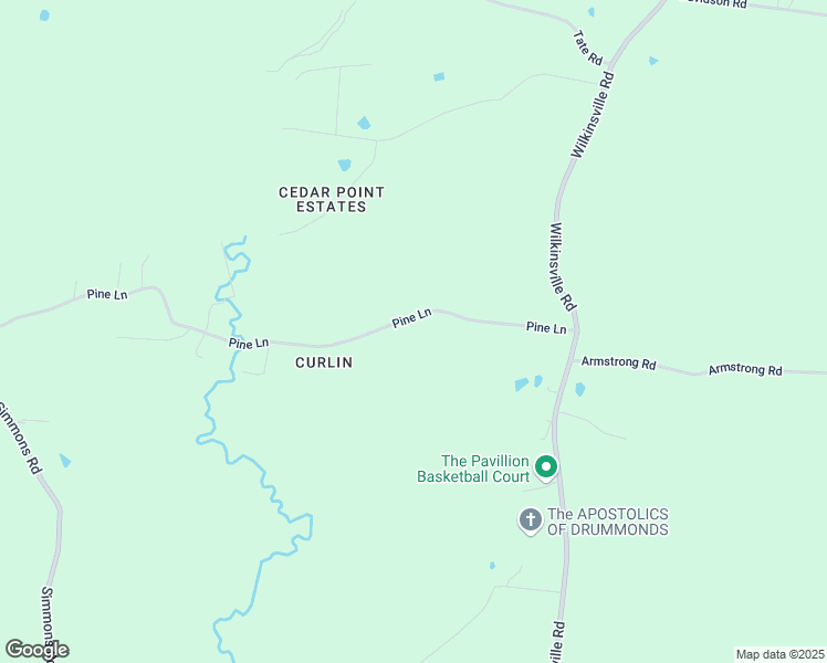 map of restaurants, bars, coffee shops, grocery stores, and more near 1129 Pine Lane in Drummonds