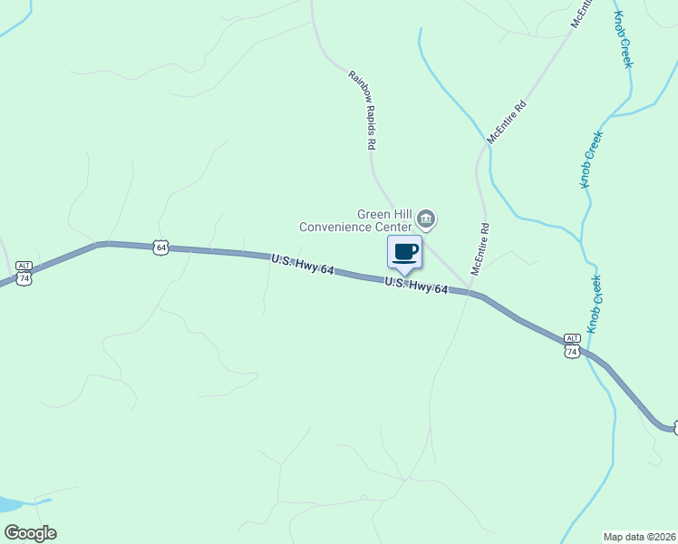 map of restaurants, bars, coffee shops, grocery stores, and more near 4350 U.S. 64 in Rutherfordton