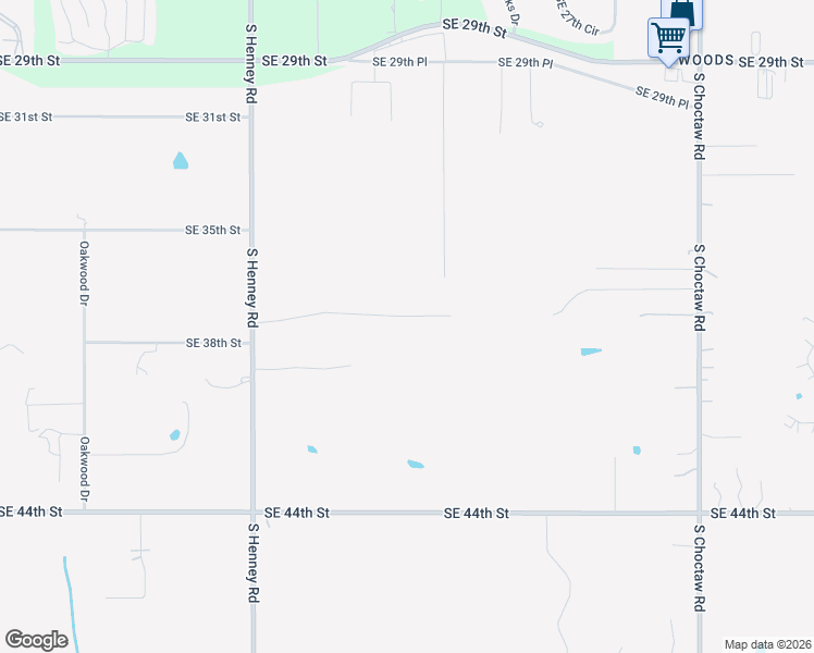 map of restaurants, bars, coffee shops, grocery stores, and more near 14312 Southeast 37th Place in Choctaw