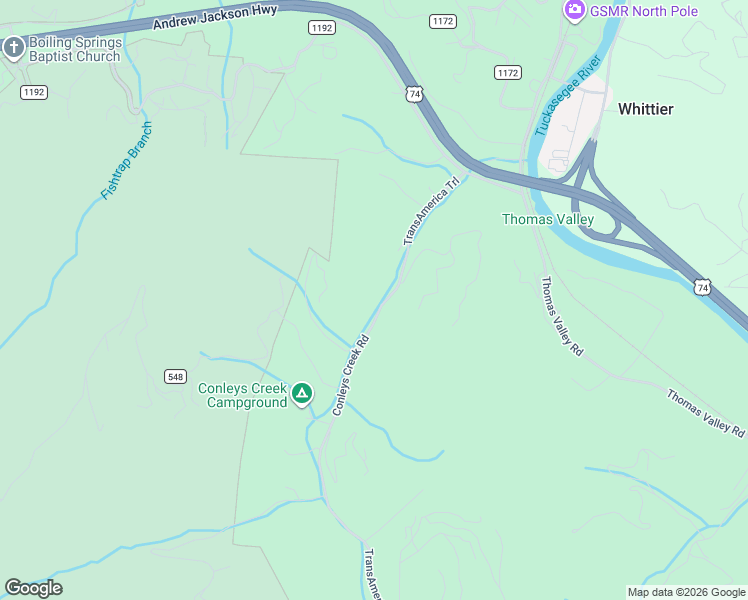 map of restaurants, bars, coffee shops, grocery stores, and more near 210 Conleys Creek Road in Whittier