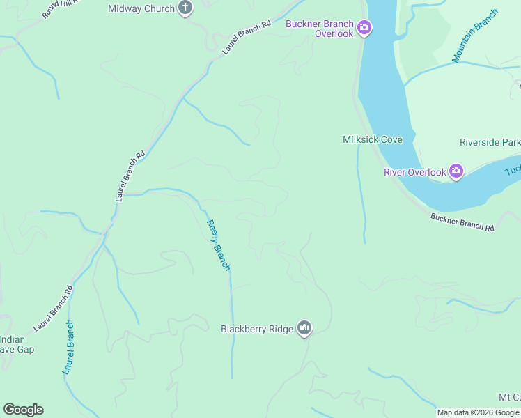 map of restaurants, bars, coffee shops, grocery stores, and more near 518 Fontana Ridge Road in Bryson City