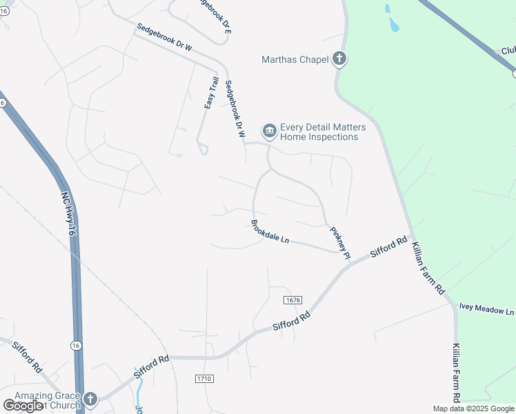 map of restaurants, bars, coffee shops, grocery stores, and more near 7355 Vanguard Court in Stanley