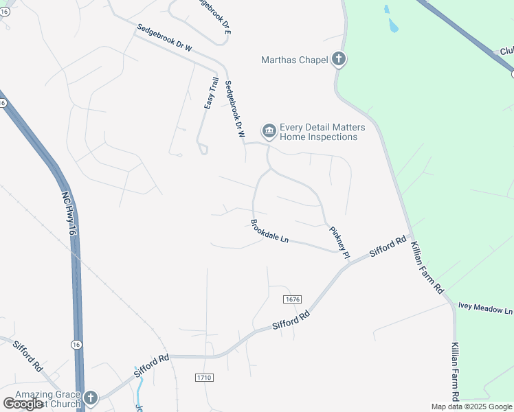 map of restaurants, bars, coffee shops, grocery stores, and more near 7355 Vanguard Court in Stanley