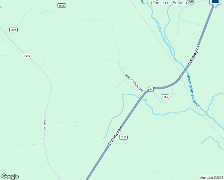 map of restaurants, bars, coffee shops, grocery stores, and more near 225 John C Logan Road in Rutherfordton