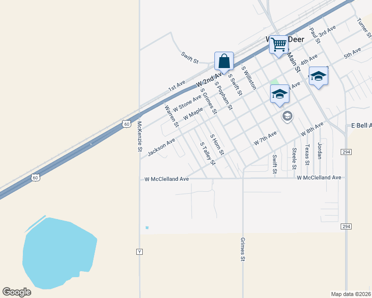 map of restaurants, bars, coffee shops, grocery stores, and more near 400-522 Warren St in White Deer