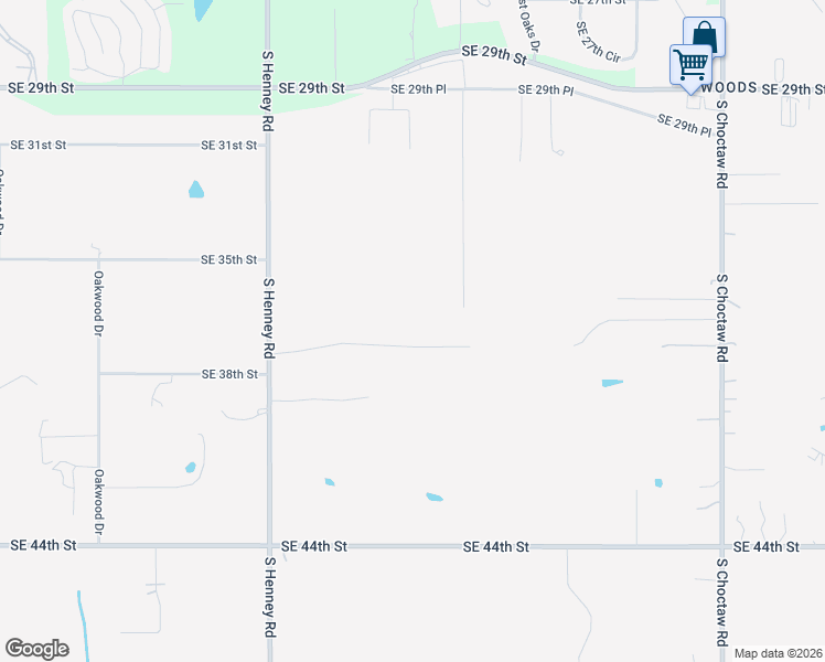 map of restaurants, bars, coffee shops, grocery stores, and more near 14312 Southeast 37th Place in Choctaw