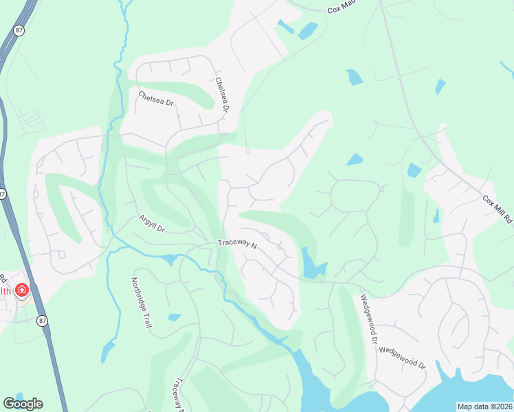 map of restaurants, bars, coffee shops, grocery stores, and more near 4022 Deer Track Trail in Sanford