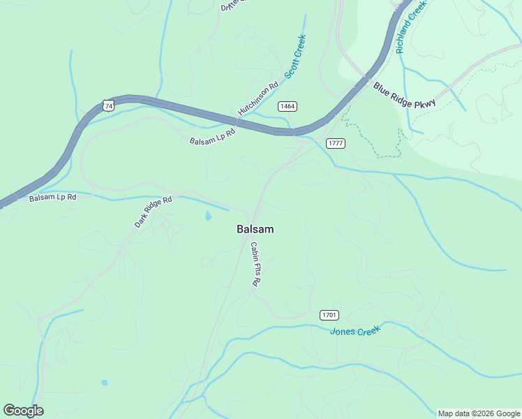 map of restaurants, bars, coffee shops, grocery stores, and more near in Balsam