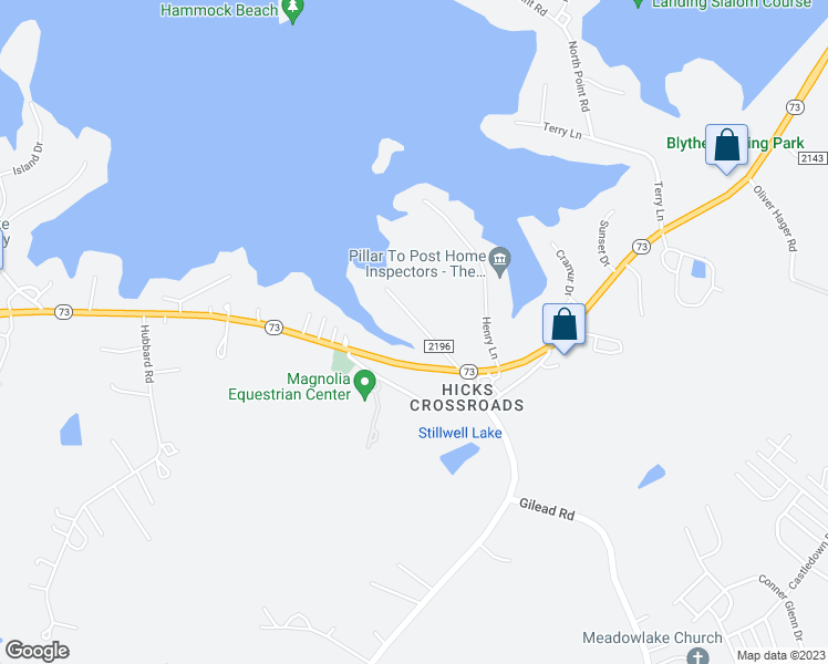 map of restaurants, bars, coffee shops, grocery stores, and more near 15925 Beatties Ford Road in Huntersville