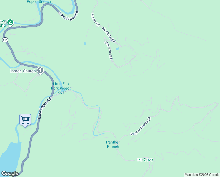 map of restaurants, bars, coffee shops, grocery stores, and more near 406 Blue Vista Road in Canton