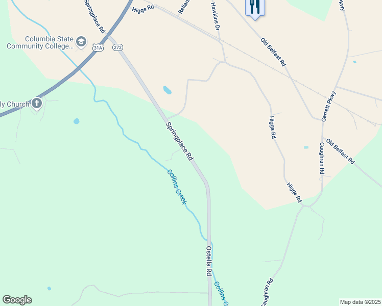 map of restaurants, bars, coffee shops, grocery stores, and more near 1344 Ostella Road in Lewisburg