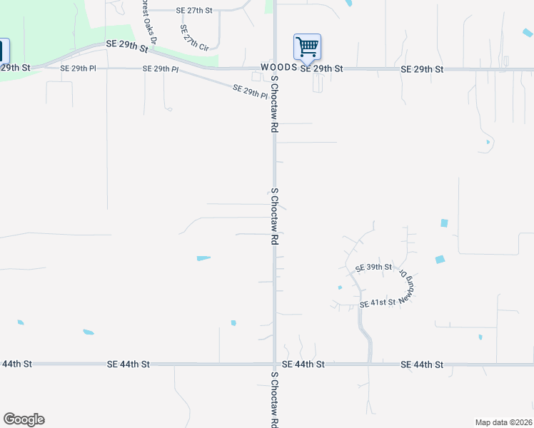 map of restaurants, bars, coffee shops, grocery stores, and more near 3721 South Choctaw Road in Choctaw