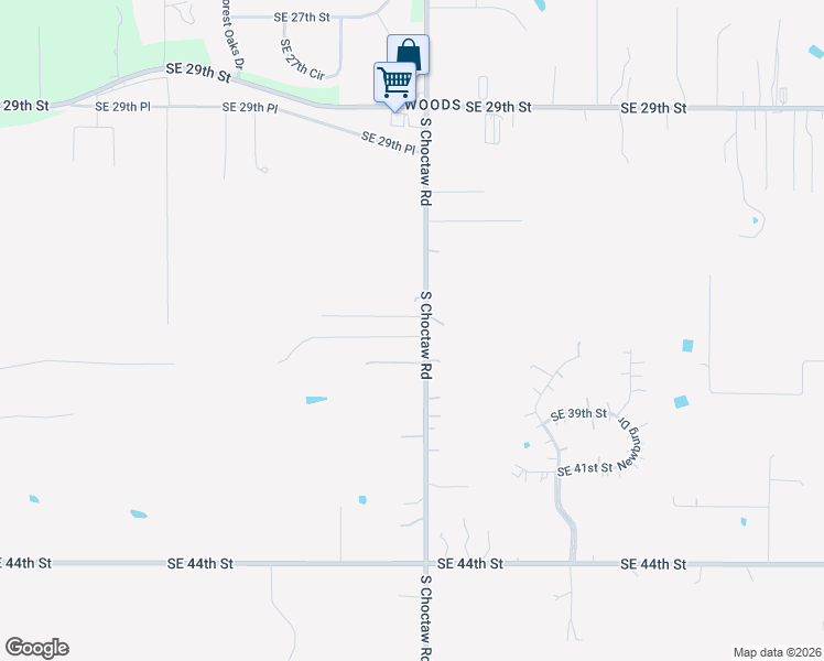map of restaurants, bars, coffee shops, grocery stores, and more near 3721 South Choctaw Road in Choctaw