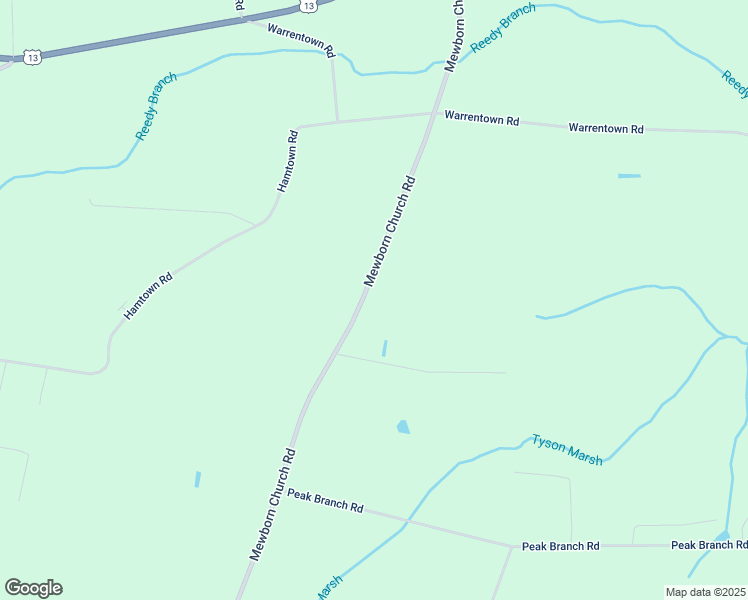 map of restaurants, bars, coffee shops, grocery stores, and more near Mewborn Church Road in La Grange