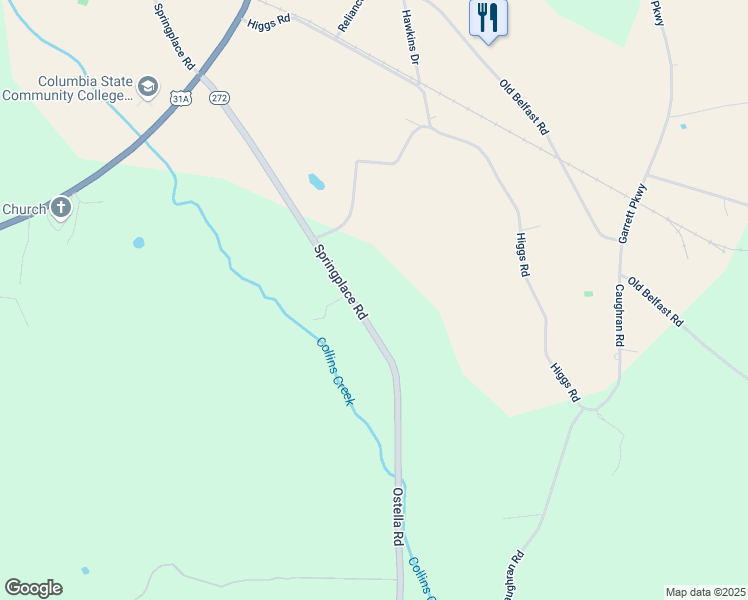 map of restaurants, bars, coffee shops, grocery stores, and more near 1344 Ostella Road in Lewisburg