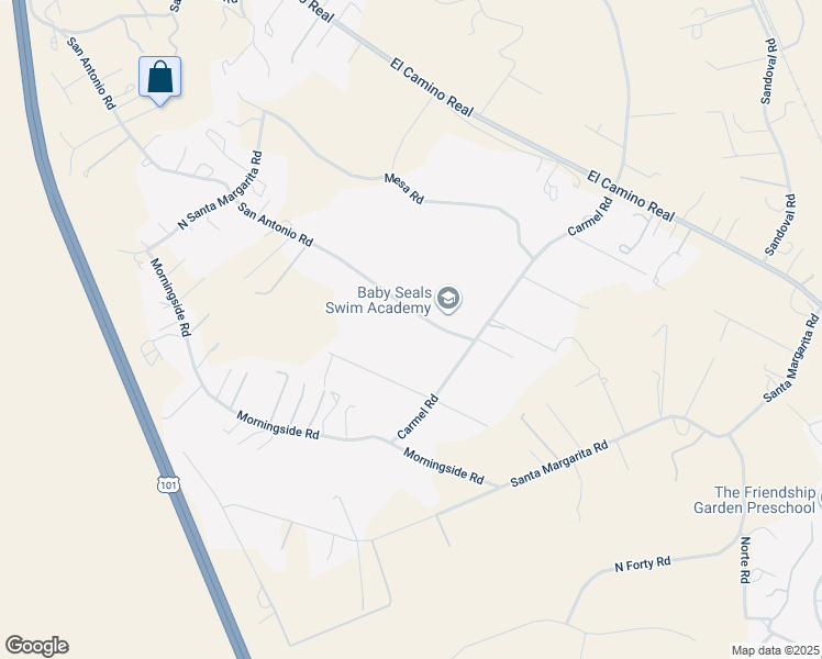 map of restaurants, bars, coffee shops, grocery stores, and more near 14480 San Antonio Road in Atascadero