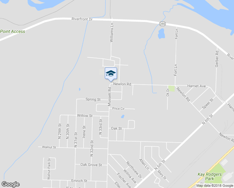 map of restaurants, bars, coffee shops, grocery stores, and more near 3418 Santa Fe Street in Fort Smith