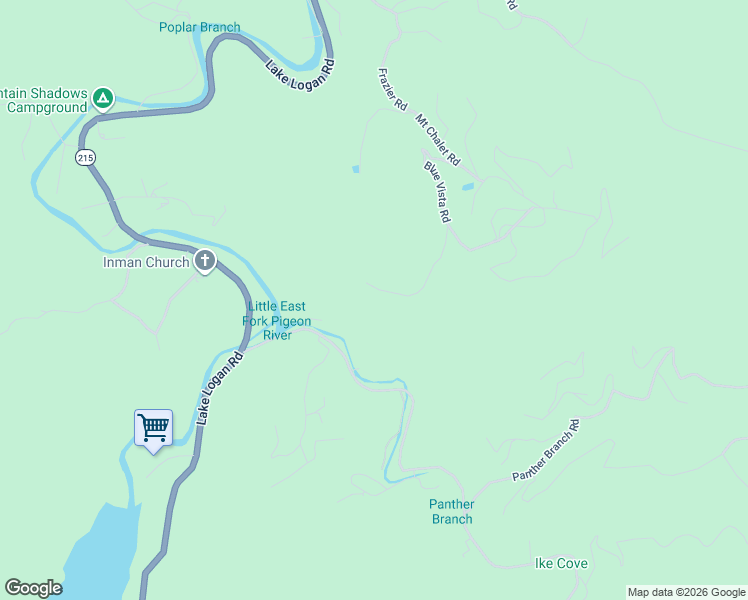 map of restaurants, bars, coffee shops, grocery stores, and more near 634 Blue Vista Road in Canton