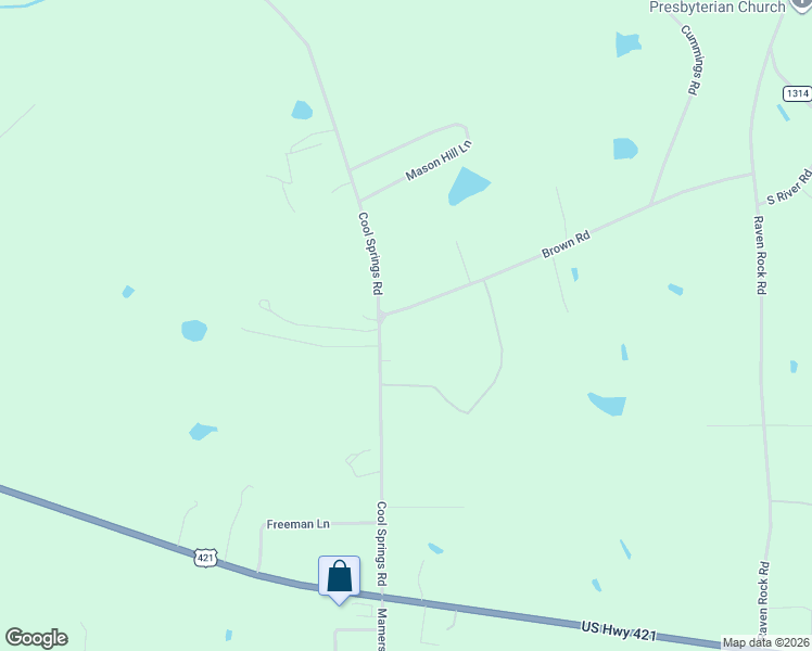 map of restaurants, bars, coffee shops, grocery stores, and more near 833 Brown Road in Lillington