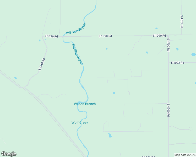map of restaurants, bars, coffee shops, grocery stores, and more near 469323 East 1093 Road in Muldrow