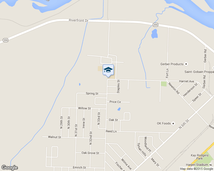 map of restaurants, bars, coffee shops, grocery stores, and more near 5023 Mussett Road in Fort Smith