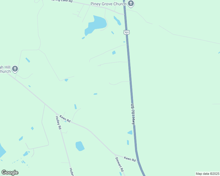 map of restaurants, bars, coffee shops, grocery stores, and more near 93 Neighbor Lane in Four Oaks