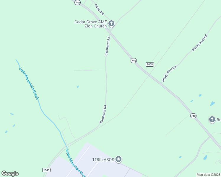 map of restaurants, bars, coffee shops, grocery stores, and more near 40323 Barnhardt Road in New London