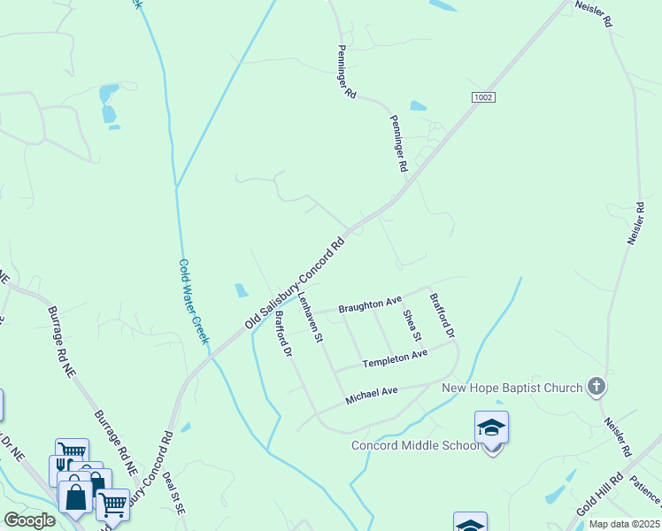 map of restaurants, bars, coffee shops, grocery stores, and more near 1100 Old Salisbury-Concord Road in Concord