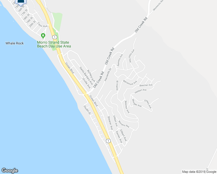 map of restaurants, bars, coffee shops, grocery stores, and more near 382 Cerro Gordo Avenue in Cayucos